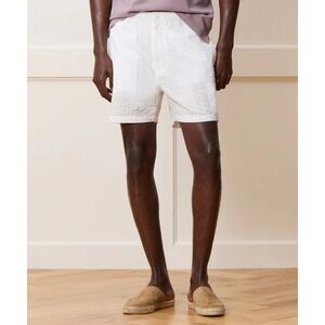Todd Snyder 5" Seersucker Beachcomber Shorts in White Men‎ XL Designer NWT $148